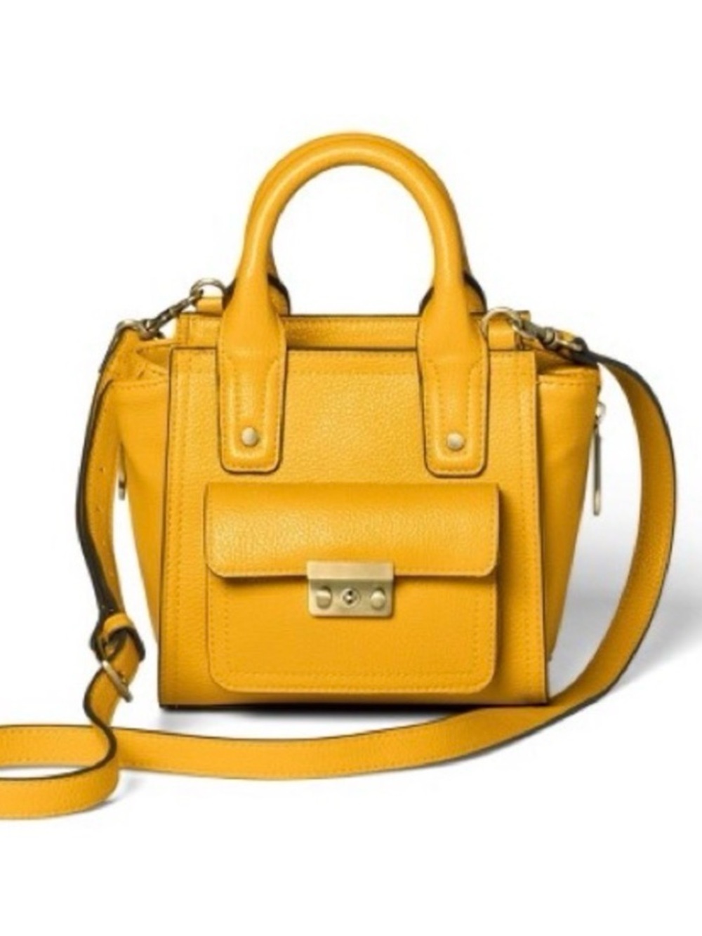 3.1 Phillip Lim for Target Yellow Leather Mini Crossbody Satchel - excellent